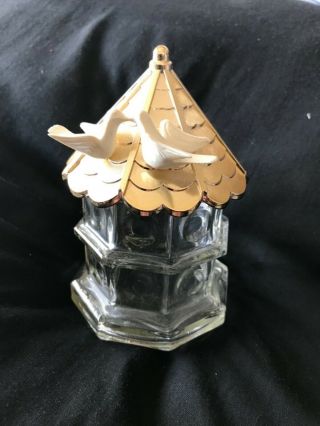 Avon Cologne Vintage Doves Birdhouse After Shave Collectible Empty Bottle