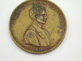 Abraham Lincoln " Rail Splitter Of The West " Token 1860