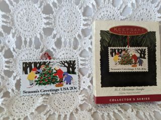Hallmark Keepsake U.  S Christmas Stamps Tree Ornament