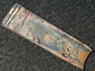 4000y.  O: Rarity Wonderful Chisel Ingot " Money " ? 70mms Europe Bronze Age Copper?