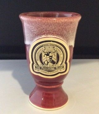 Renaissance Festival Mug - Goblet Arizona 2014 Pleasure Feast Red Pottery 5.  25 "