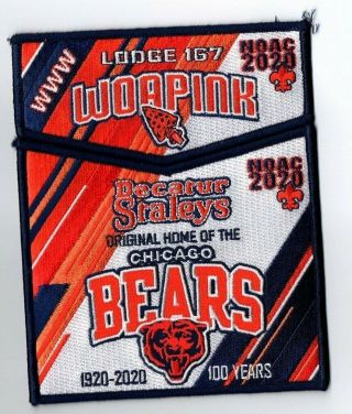 Boy Scout Oa 167 Woapink Lodge 2020 Noac Chicago Bears Decatur Staleys Set