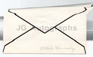 Ethel Kennedy - Wife of Robert F.  Kennedy - Signed Note on TLS,  1968 2