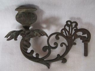 Vintage Cast Iron Wall Mount Candle Holder - No Bracket