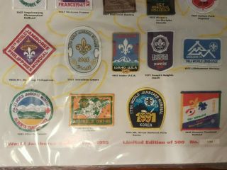 18th World Jamboree Mondial Holland 1995 Badges Set 1920 - 1995,  Limited Edition 3