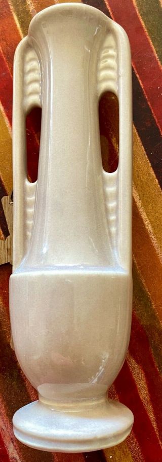 Vintage Shawnee Pottery Art Deco Cream Vase - Made In Usa 1178