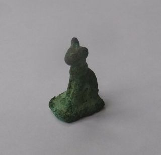 Small/miniature Ancient Egyptian Bronze Cat/bastet Amulet
