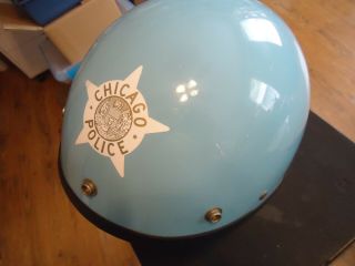 Obsolete Chicago Police riot helmet 3