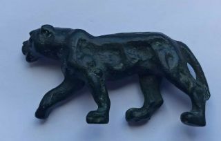 ANCIENT ROMAN BRONZE LION FIGURINE 200 - 400 AD 3