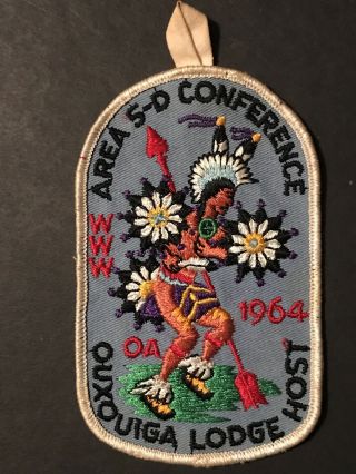 Boy Scout Oa Area 5 - D Conference 1964 Ouxouiga Lodge Host (264) Pocket Hanger
