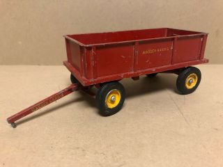 Vintage 1/20 Reuhl Massey Harris Roadmaster Die Cast Farm Toy Barge Wagon