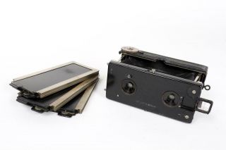 Vintage C1912 " C P Goerz  Stereo Tenax " Camera With Plates 903
