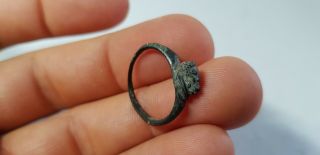 Greek Ring With Deity.  4th - 1st Century Bc