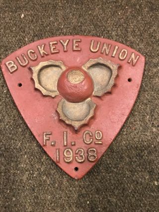 Buckeye Union F.  I.  Co.  Plaque - Sign/marker Buckeye Union Fire Insurance Company
