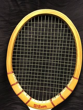 Vintage 1960 ' s Wood Tennis Wilson Jack Kramer Autograph Racquet Racket 3