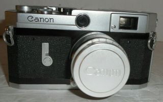 Vintage Canon 35mm Film Camera Rangefinder F:1.  8 50mm Lens