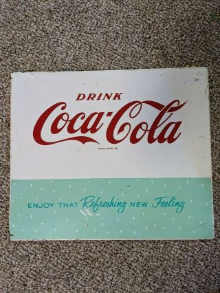 Vintage Coca Cola Metal Sign From The 70 