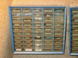 Vintage Dip Ics 7400 Series Ttl Ls S In Two Akro Mils 50 - Drawer Storage Cabinets