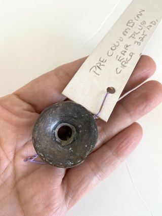 Pre - Columbian Ear Spool,  Authentic,  Circa 325 Ad