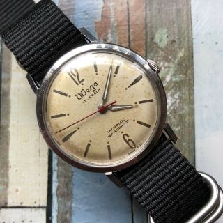 Vintage 1960s Swiss Made Wega Mens Watch Eta 2390 32,  8mm