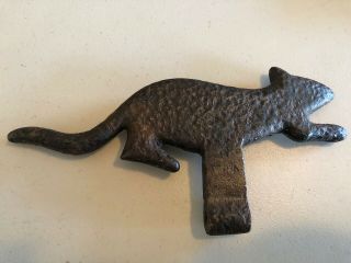 Cast Iron Squirrel Shooting Gallery Target Vintage Carnival Circus Game