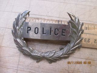 Vintage Police Hat Badge OBSOLETE 3