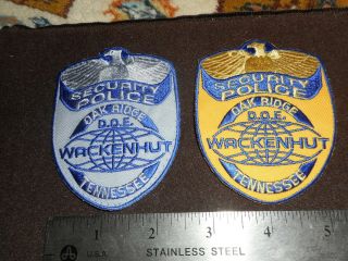 Us Dept Of Energy,  Oak Ridge Tennessee Police Patches.