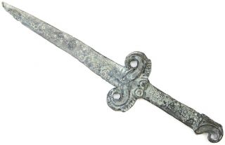 Rare Ancient Bronze Battle Ritual Dagger Dirk Neolithic Bronze Age 1000 ВС
