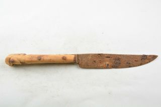 Roman Iron Knife With Bone Handle 300 Ad