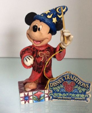 Jim Shore Disney Traditions " Touch Of Magic " Mickey Mouse 4010023 Enesco Box