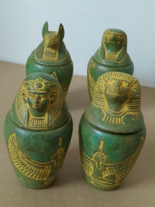 Canopic Vessels Of The Ancient Civilization Of Egypt