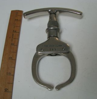 Police Iron Claw Handcuff Restraint Argus Chicago Early Serial Number