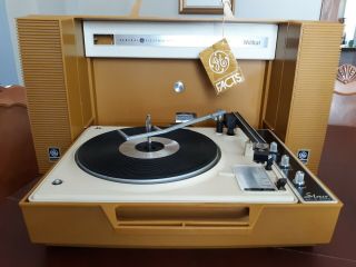 Vintage Ge Wildcat Stereo Record Player Temperamental Tho) Tag