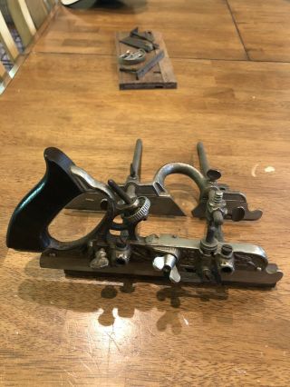 Vintage Stanley 45 Combination Plane With Attachments And Cutters