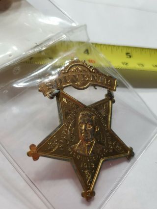 Woodrow Wilson Inauguration March 4th.  1913 Washington Dc.  Souvenir Badge - Rare -