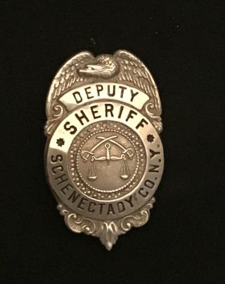 Vintage Obsolete 1940s Schenectady Ny Deputy Sheriff Police