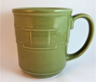 Longaberger Sage Green Coffee Mug Cup Woven Traditions Euc Pottery