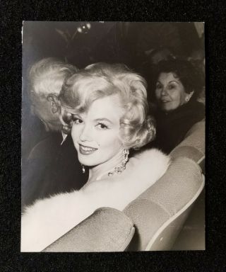 1960s Marilyn Monroe Type 1 Photo With Studio Stamp On Back Vintage
