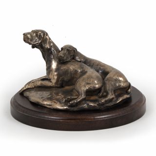 Weimaraner,  Dog Bust/statue On Wooden Base,  Artdog Limited Edition,  Ca