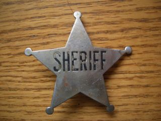 Sheriff 5 Point Badge Antique Obsolete