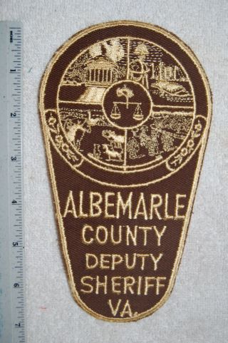 Vintage Albemarle County Virginia Deputy Sheriff Patch