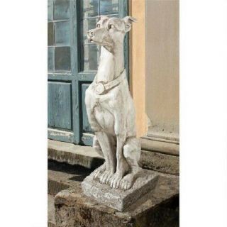 Whippet Canine Statue Italian Greyhound 30 " Guard Dog Sculpture Art Deco