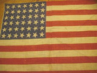 Up For Is Very Old 42 Star Flag I Found Some Old Flags In Wood Box There
