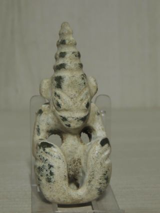 Antique Mongolian Carved Stone Figure Statuette,  Idol,  God,  Alien,  Monster,  Amulet