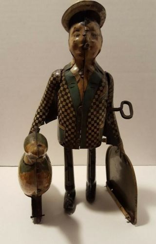 Vintage Joe Penner & His Duck Goo - Goo - Tin Wind - Up Toy By Louis Marx