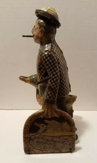 Vintage Joe Penner & His Duck Goo - Goo - Tin Wind - Up Toy by Louis Marx 2