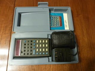 Vintage Hewlett Packard Hp 35 Scientific Calculator In Case With Accessories