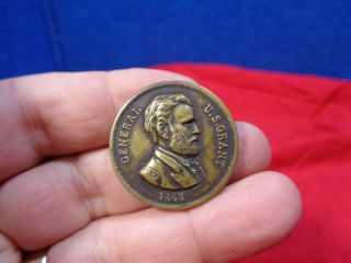 1868 General U S Grant Political Campaign Token Medal