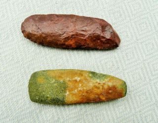 Neolithic Stone Age 2 Axe Head Tools
