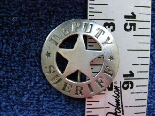 Deputy Sheriff Badge Made By Los Angeles Rubber Stamp Co.  Pre - 1935 This Was Made